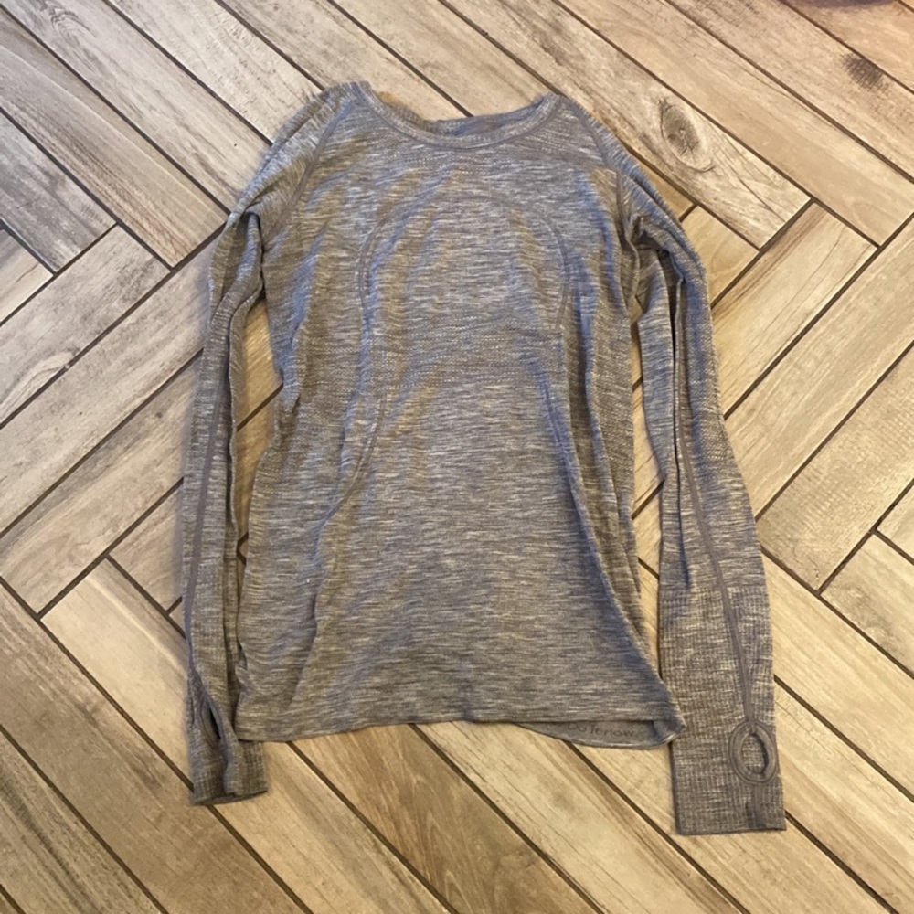 Lululemon Grey Swiftly Tech Long Sleeve Shirt - Size 8